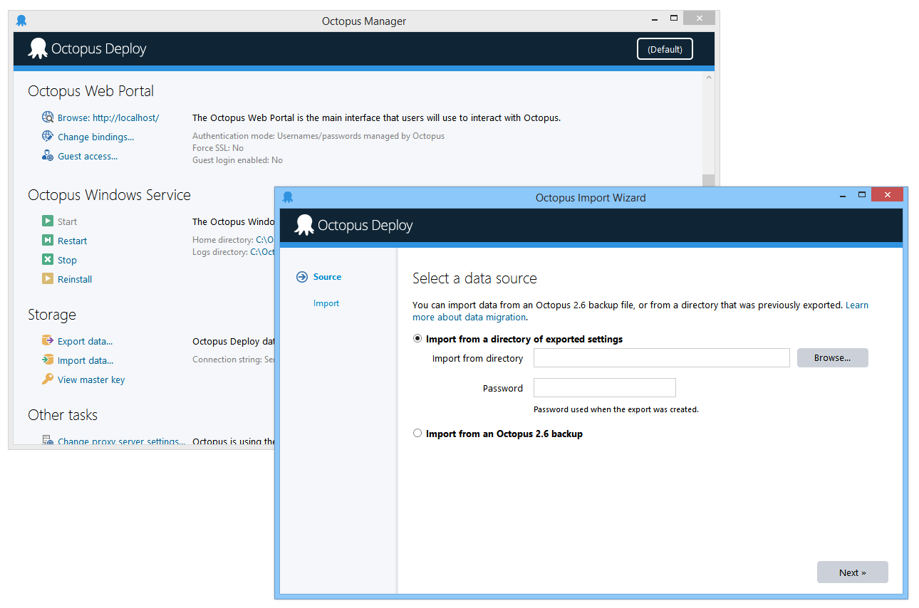 Importer in Octopus 3.0