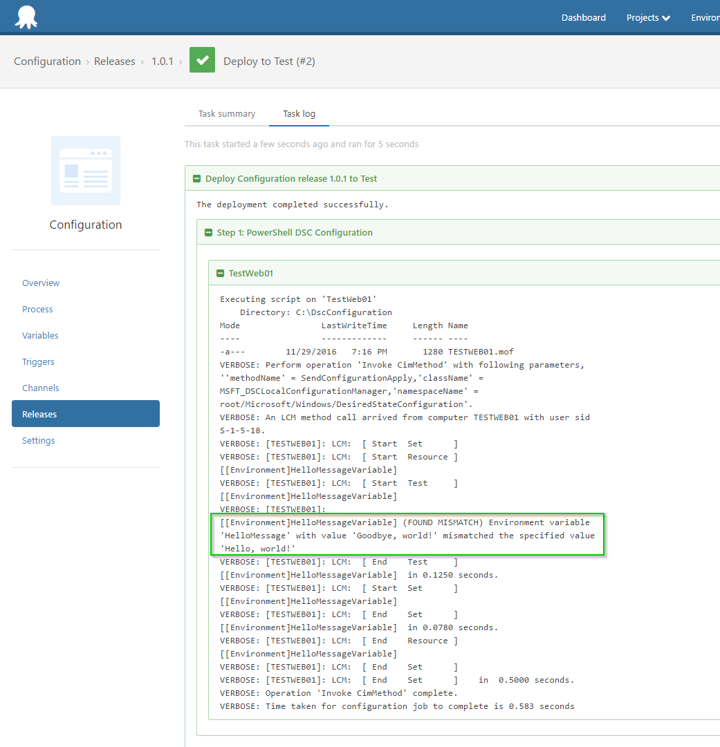 The variable gets overridden