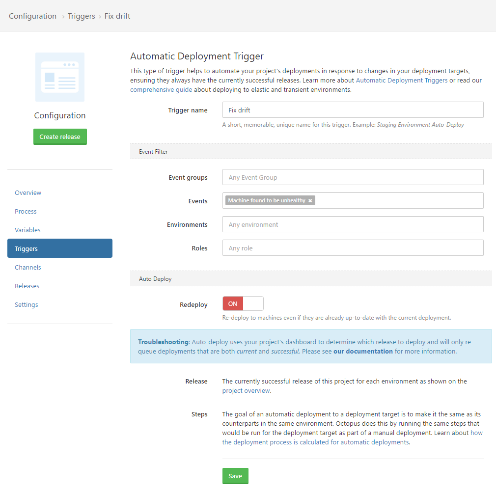 Trigger to auto deploy