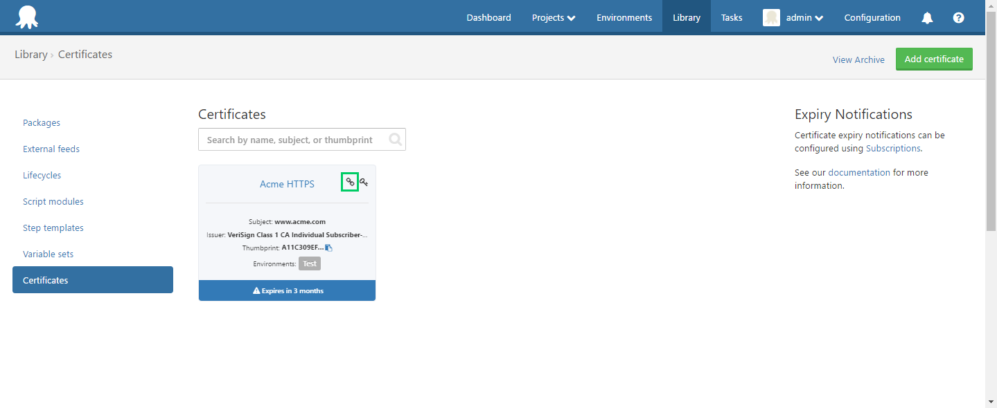 Certificate Chain Icon