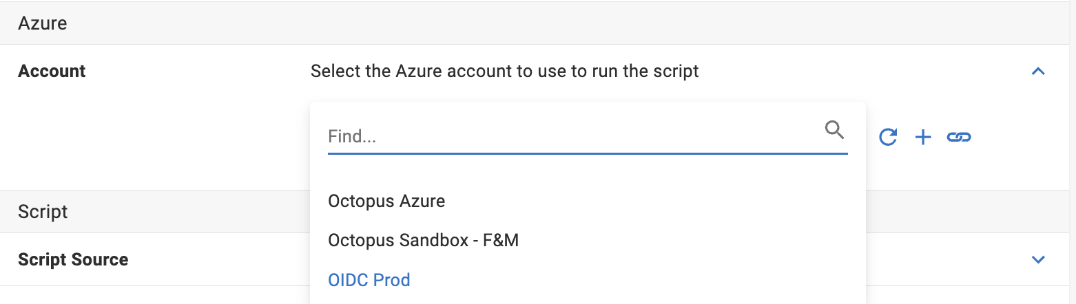 Using the OIDC account within a step in Octopus