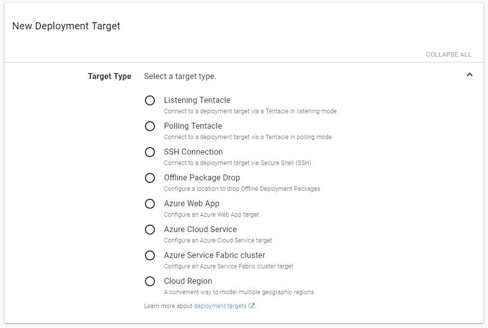 New Deployment Targets