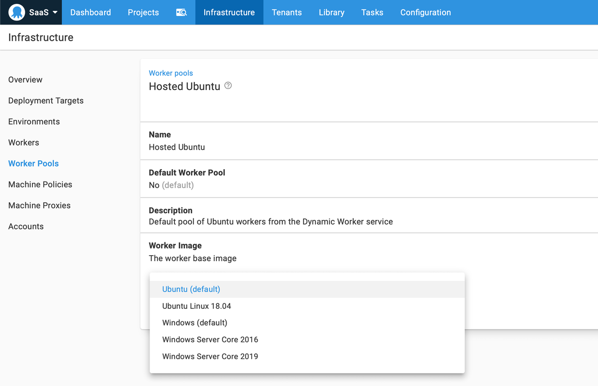 Built-in Windows and Linux Worker Pools
