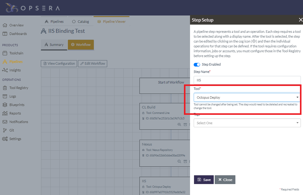 Opsera and Octopus Configuration
