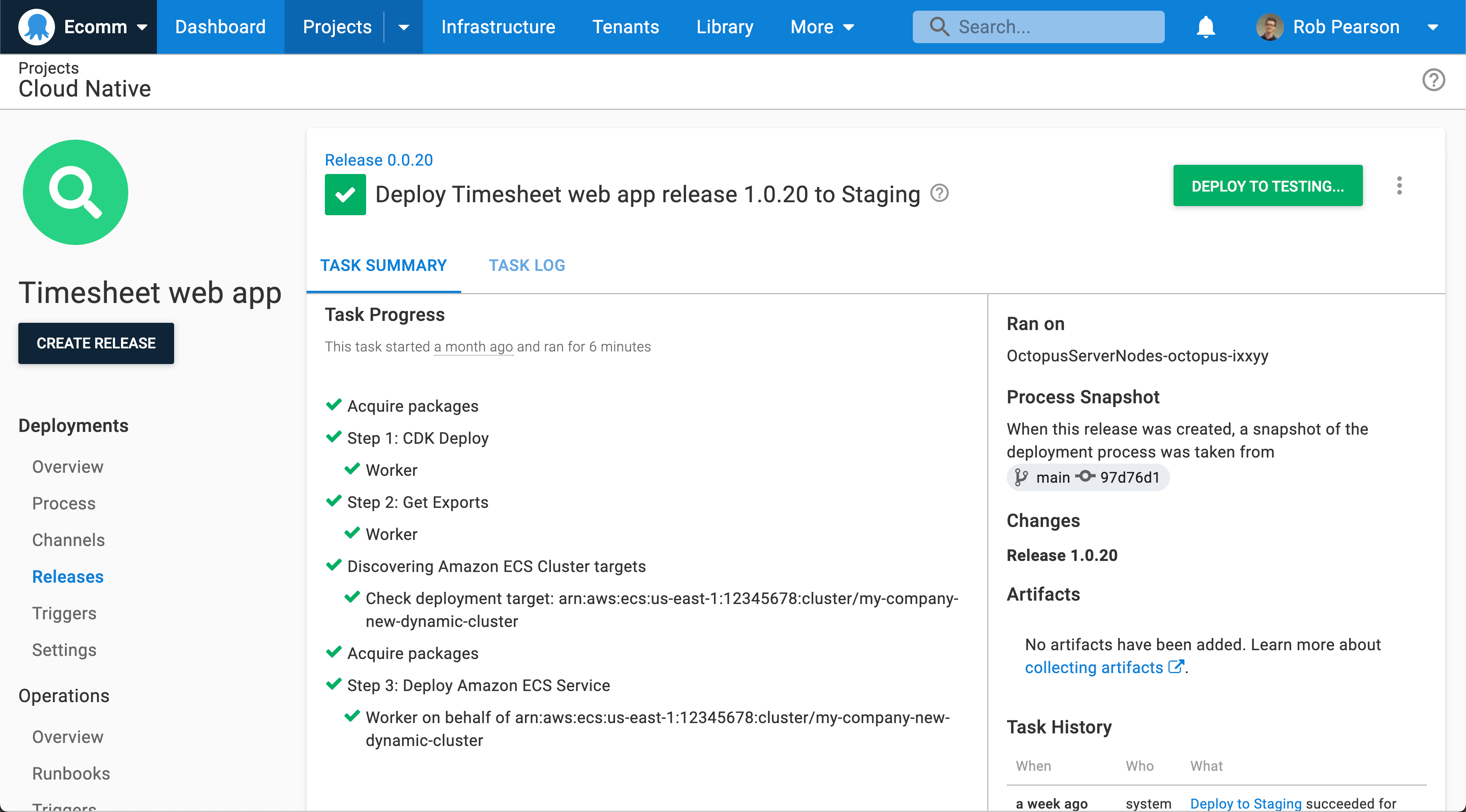 Dynamic infrastructure and automatic cloud target discovery
