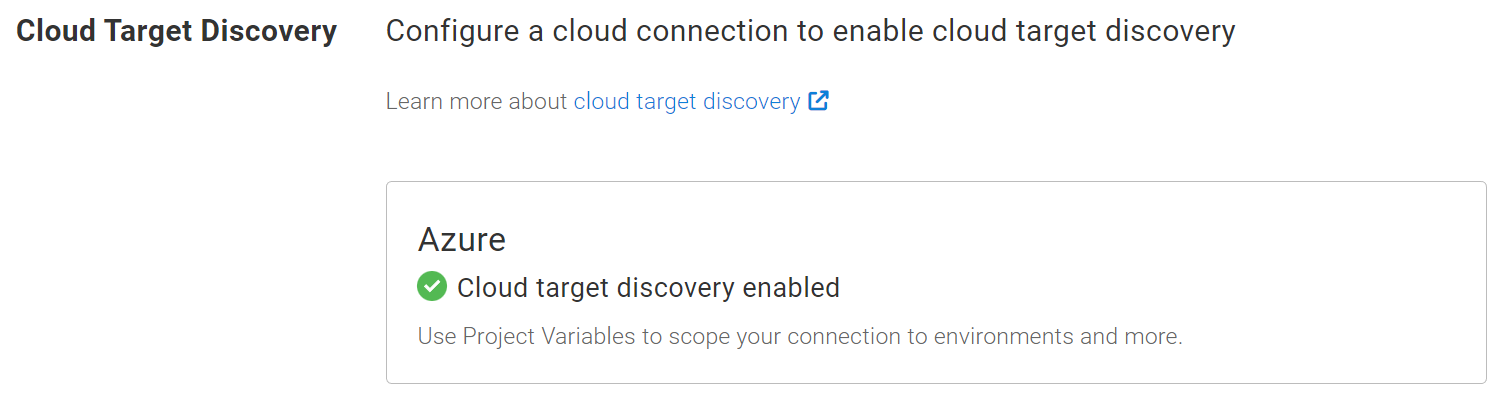 Simpler cloud target discovery setup in Octopus Deploy