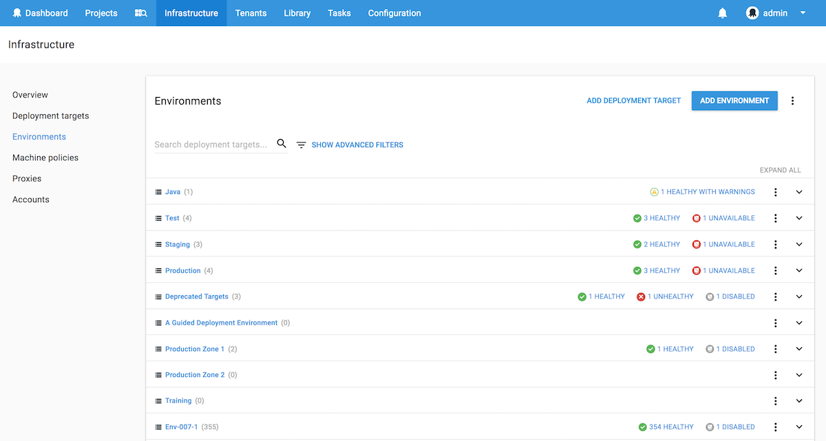 Octopus v4 infrastructure