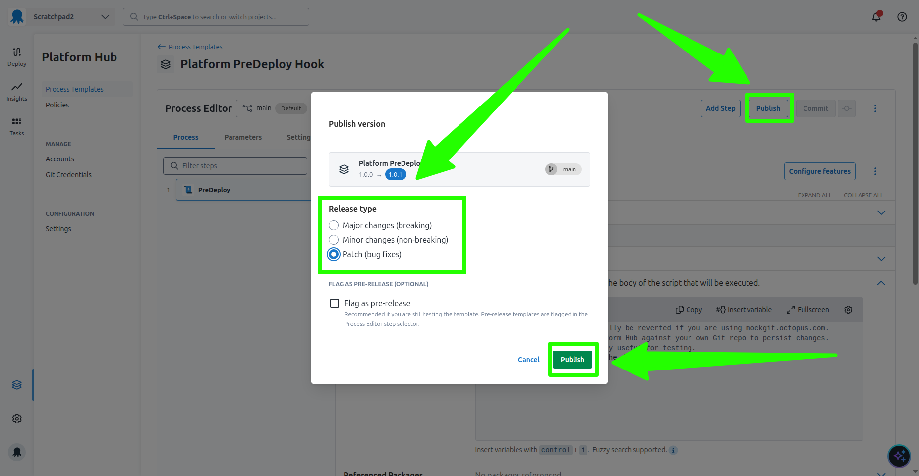 Publishing Process Templates
