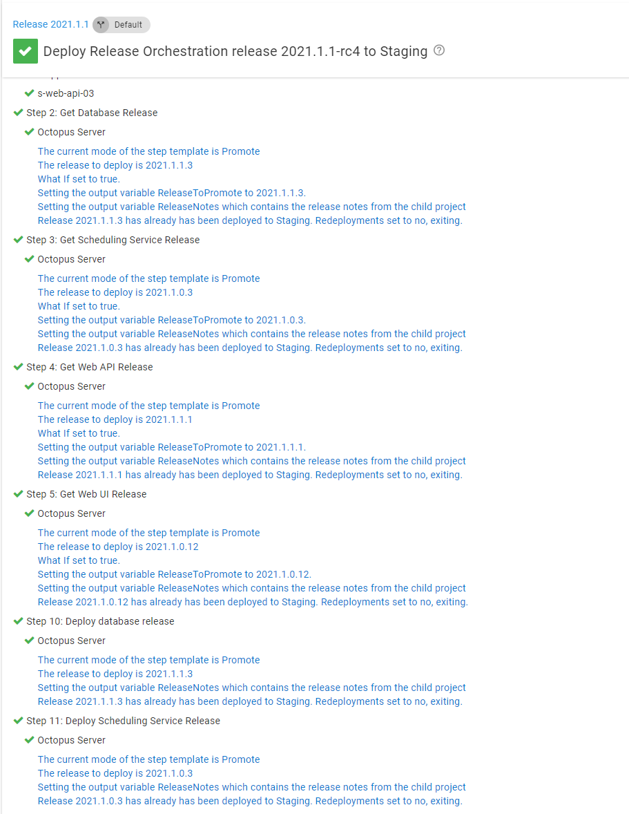 regular deployment working as is