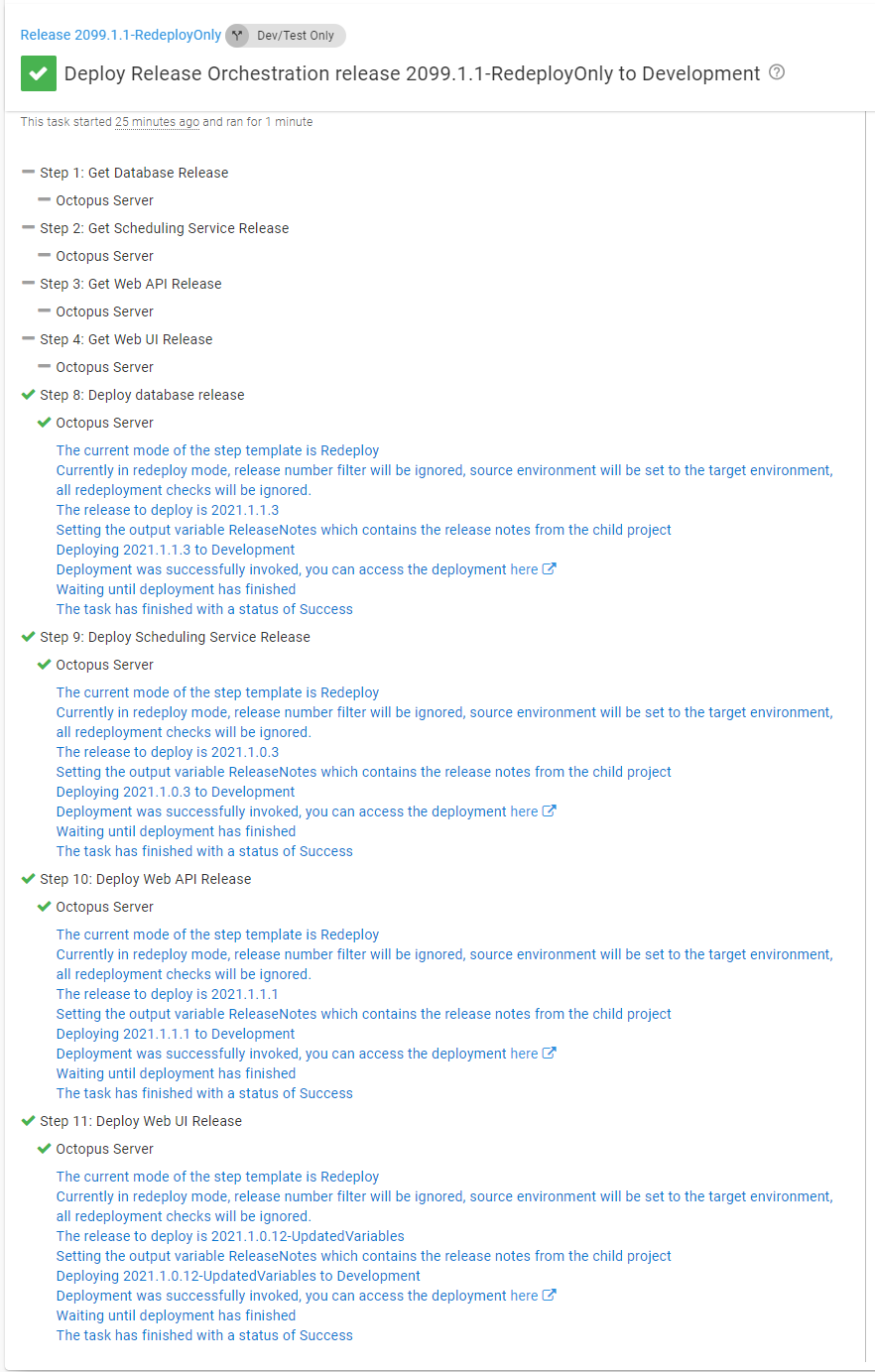 redeploy the whole thing