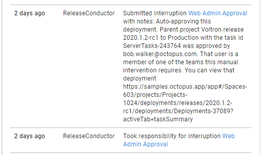 manual approval message