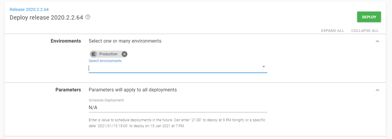 schedule the release