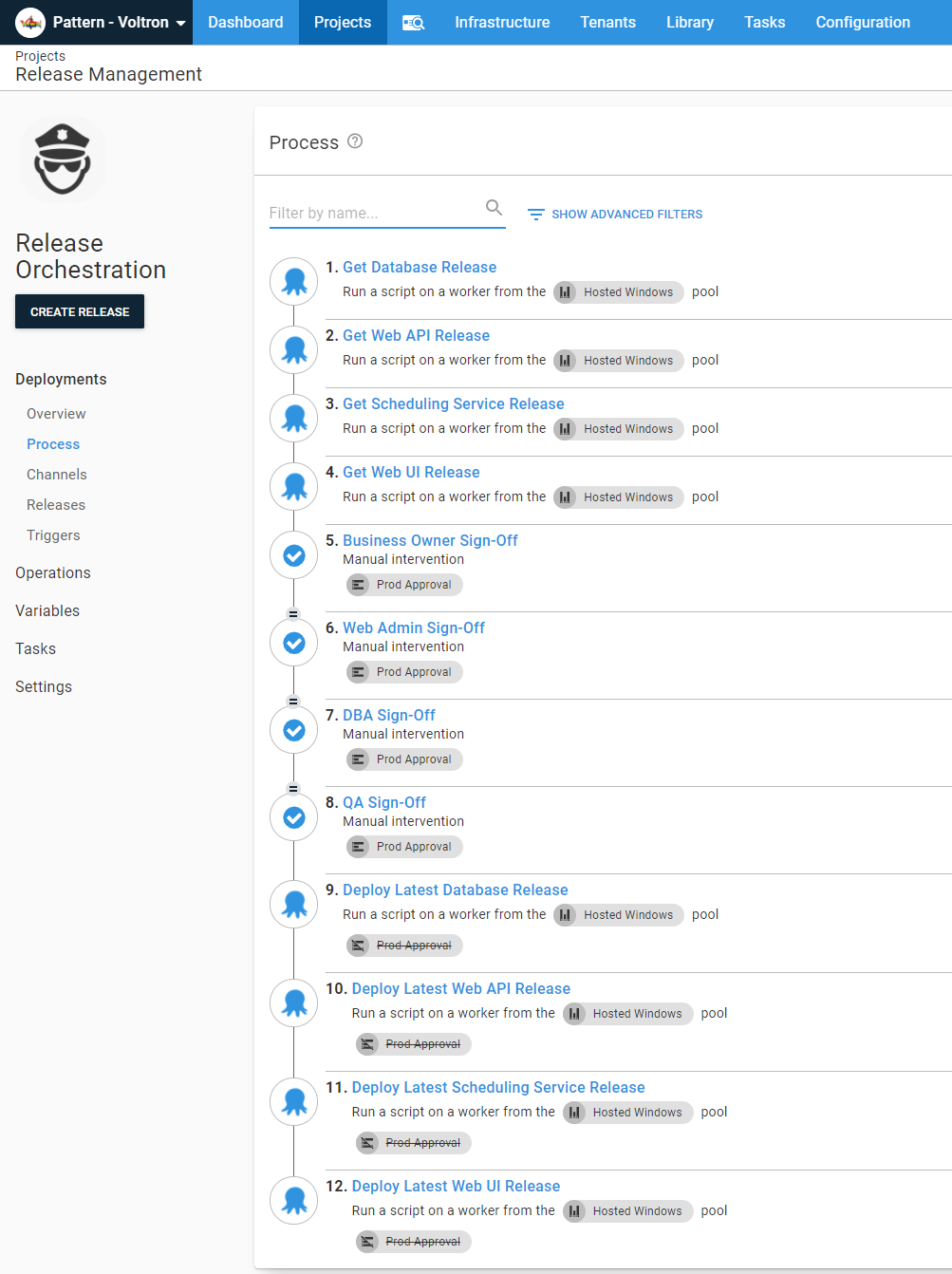 prod approval added to the parent project project