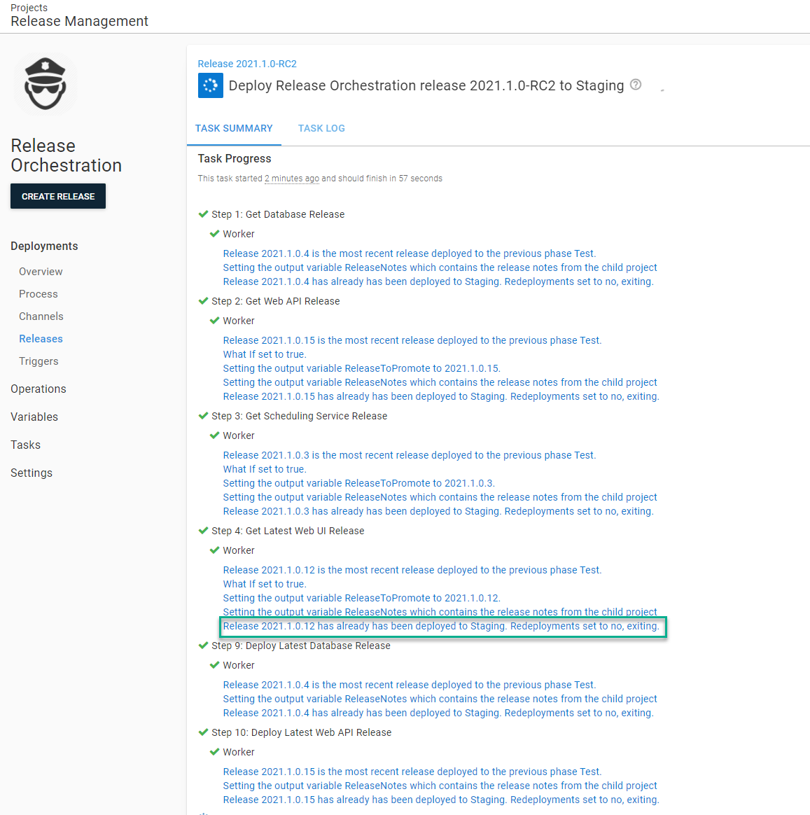 release management second deployment