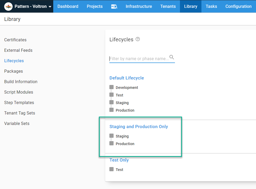 release management staging production only lifecycle