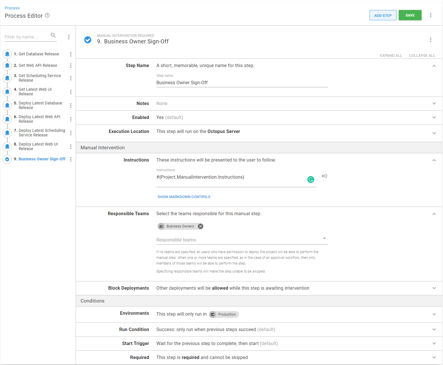 manual intervention approval
