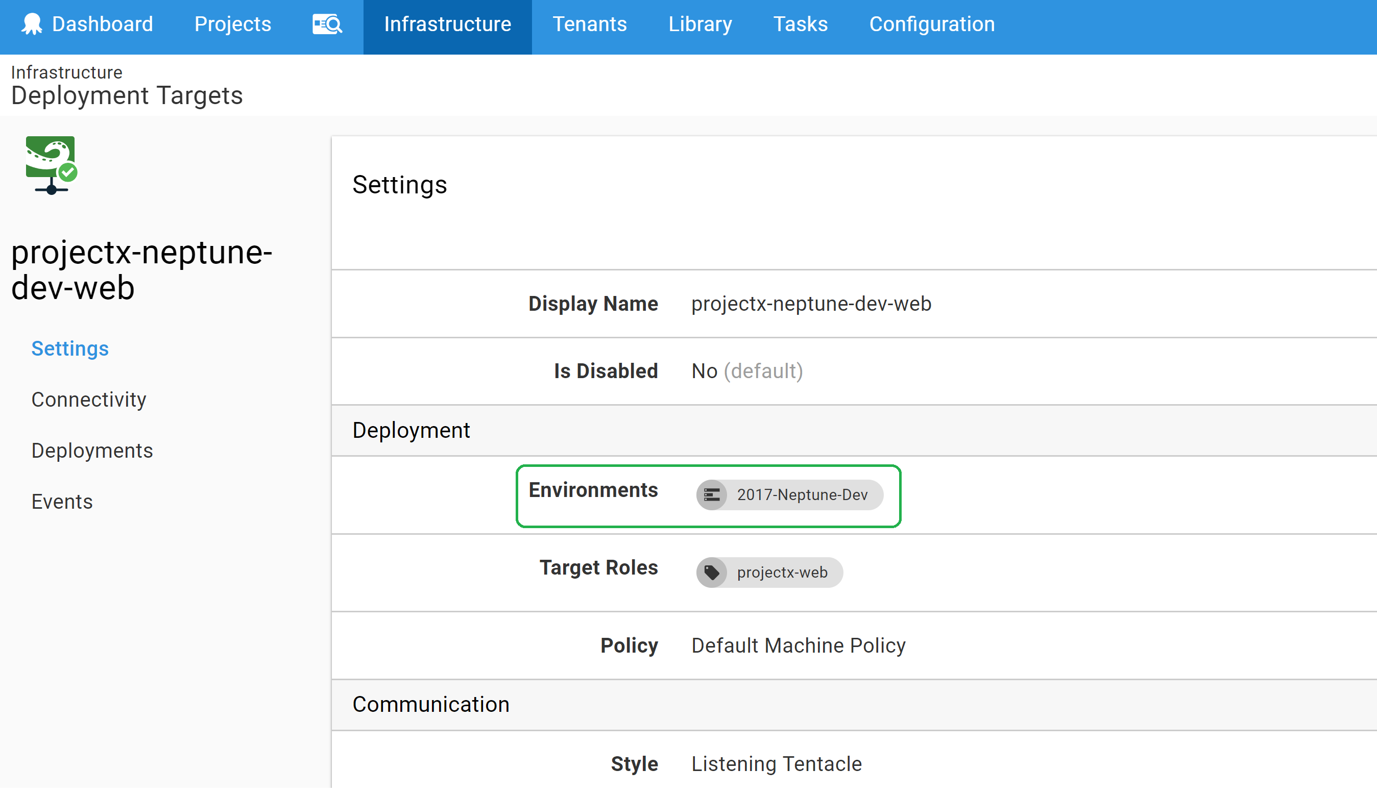 Neptune Dev Environment Before