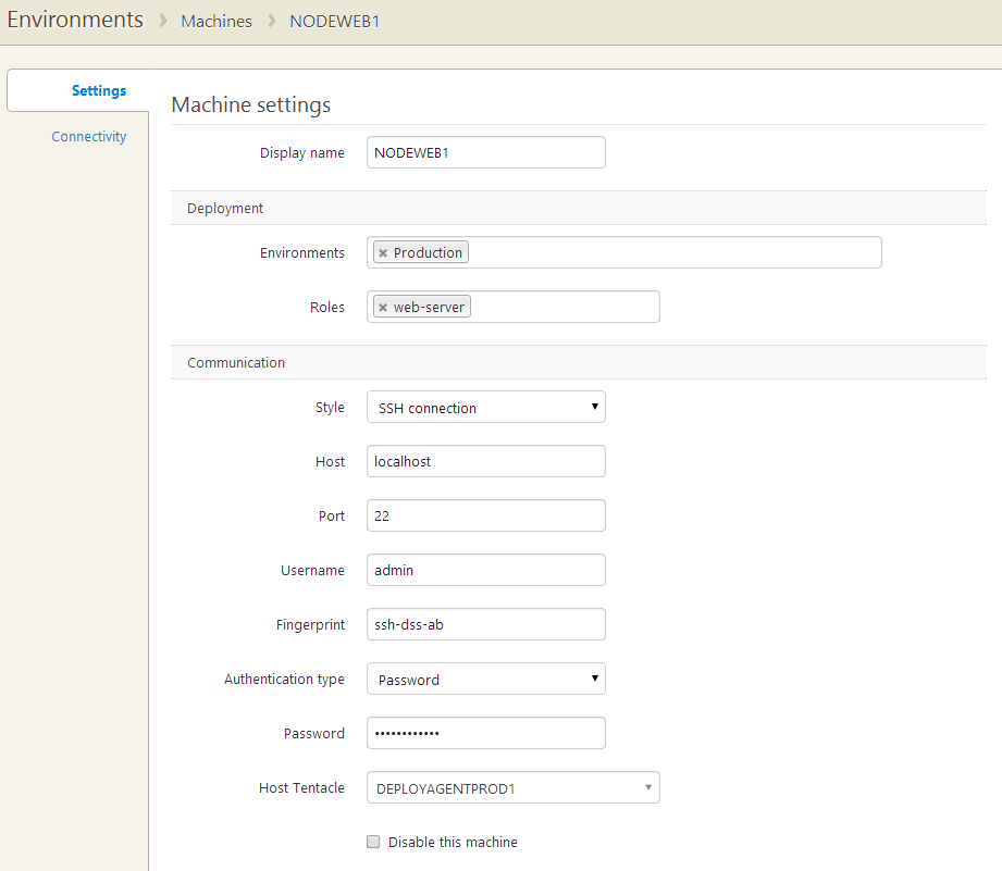 Adding an agentless machine