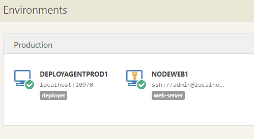 Environment with an agentless machine