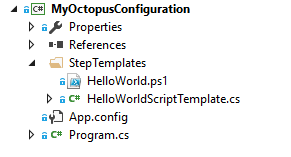 A Visual Studio project that uses the declarative approach