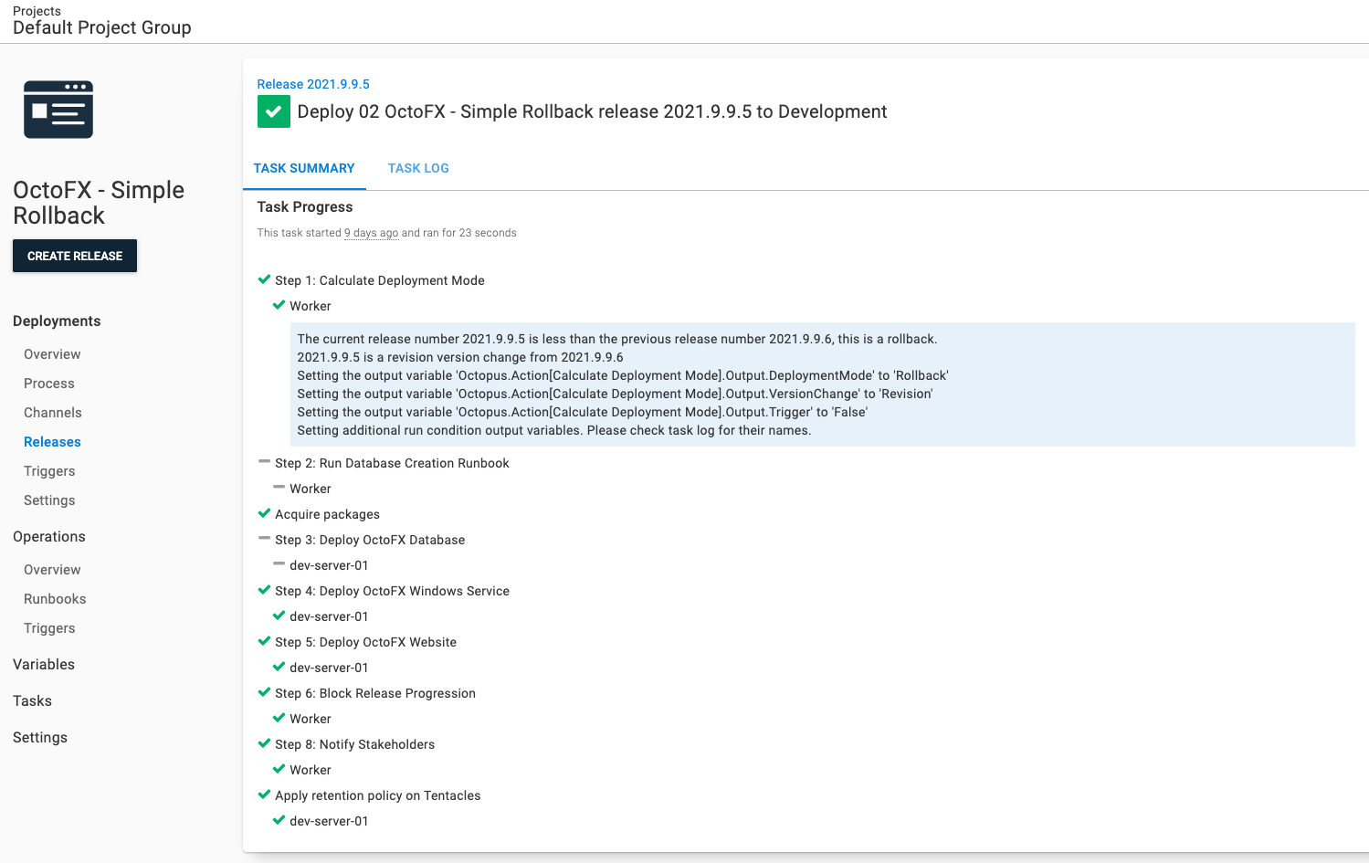 Rolling back to 2021.9.9.5