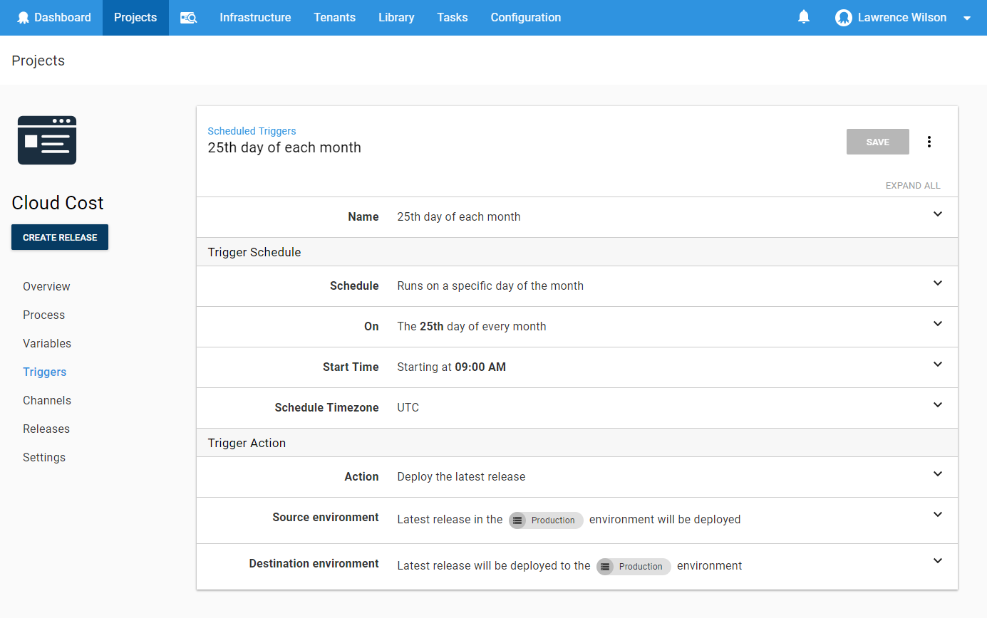 New Schedule settings