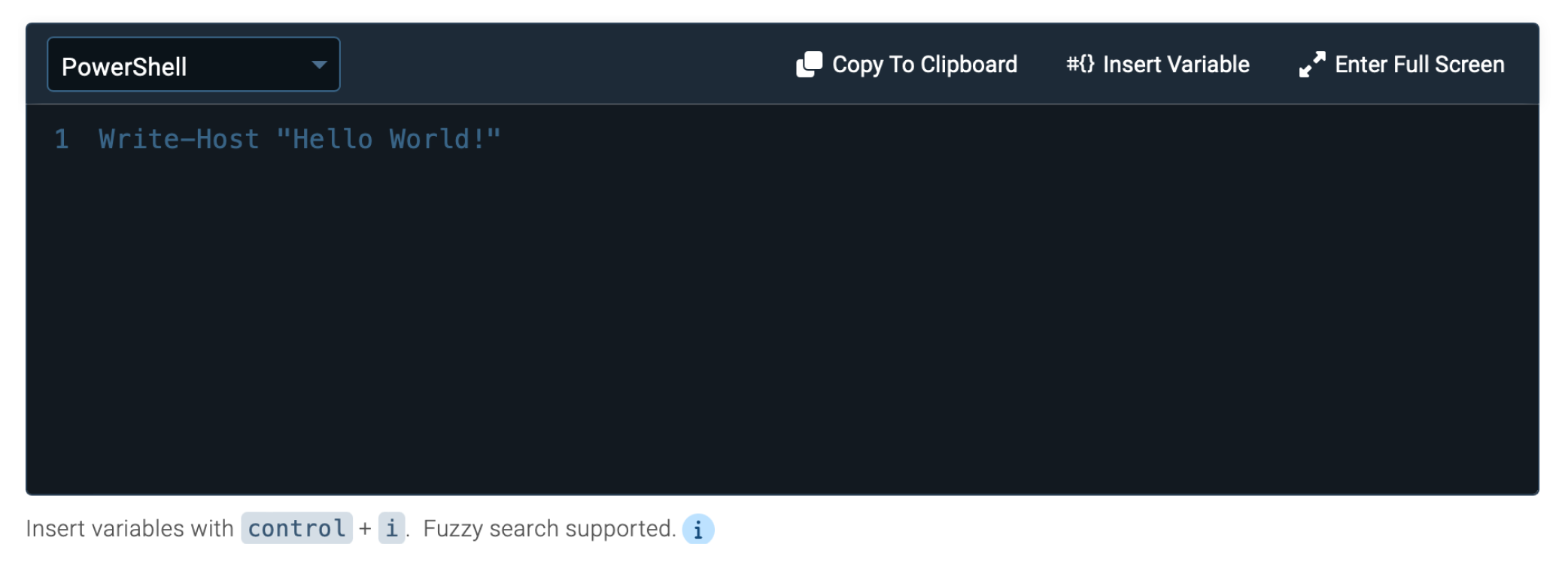Screenshot of the new dark theme script editor.