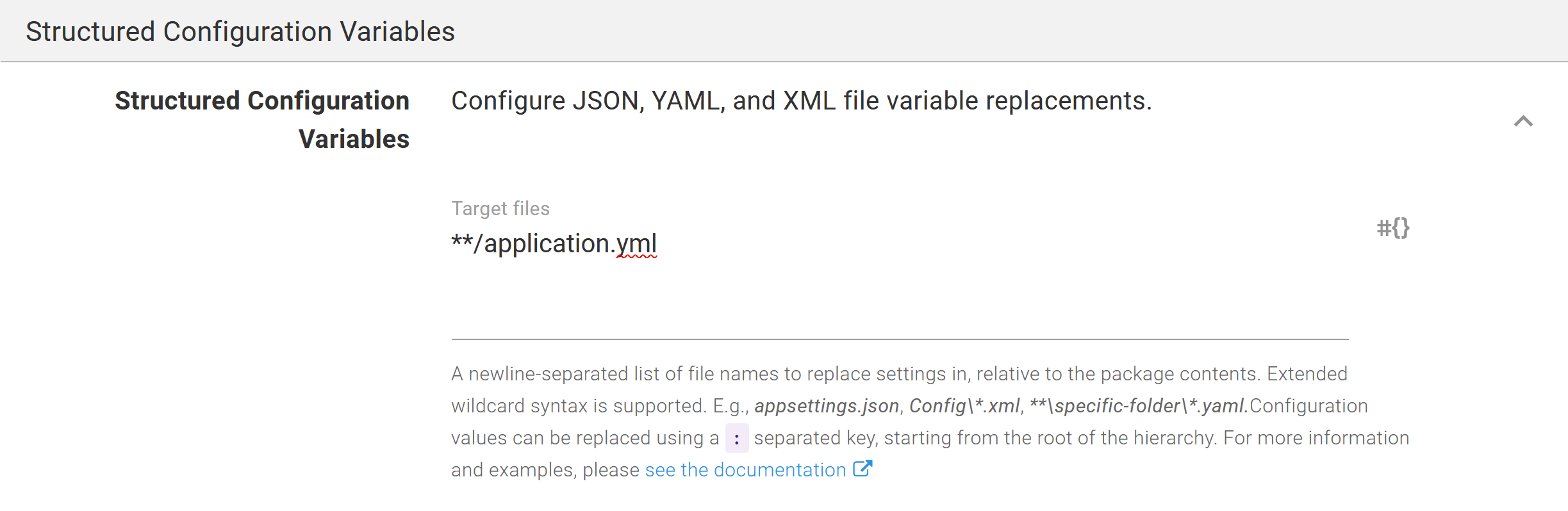 Image showing the injected glob