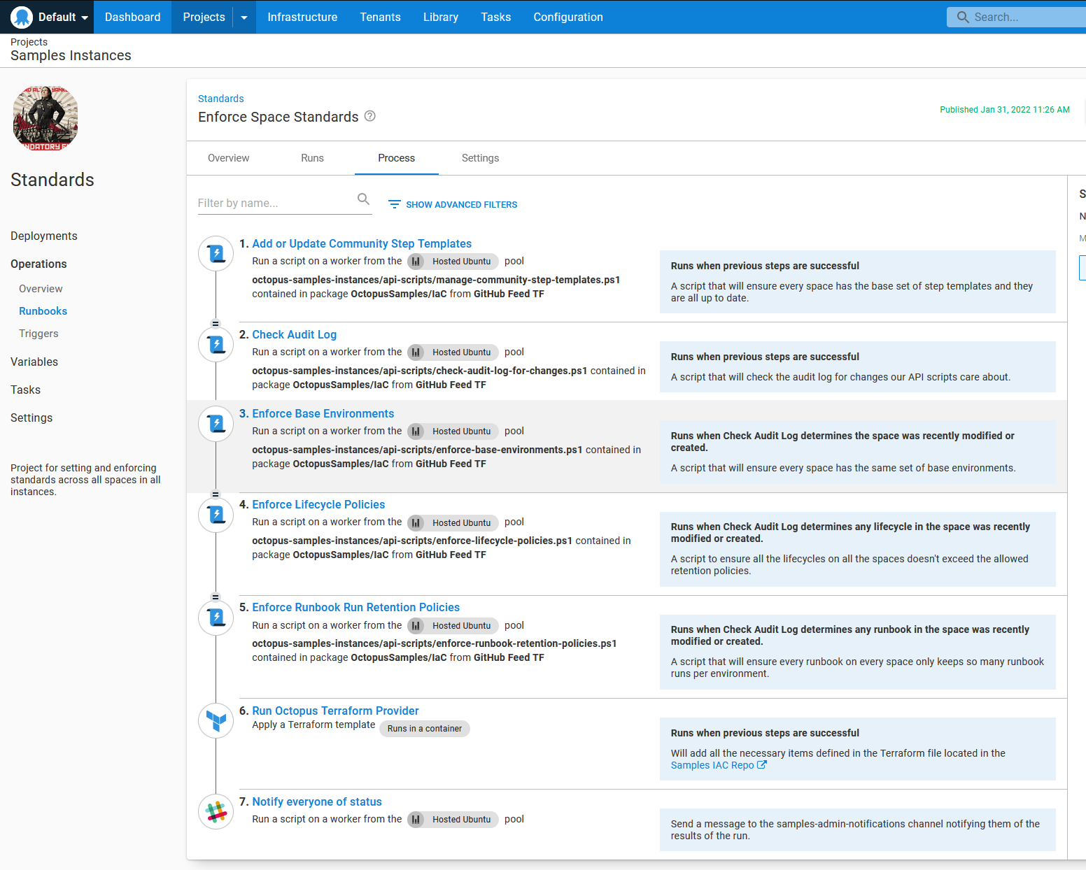 enforce space standards process