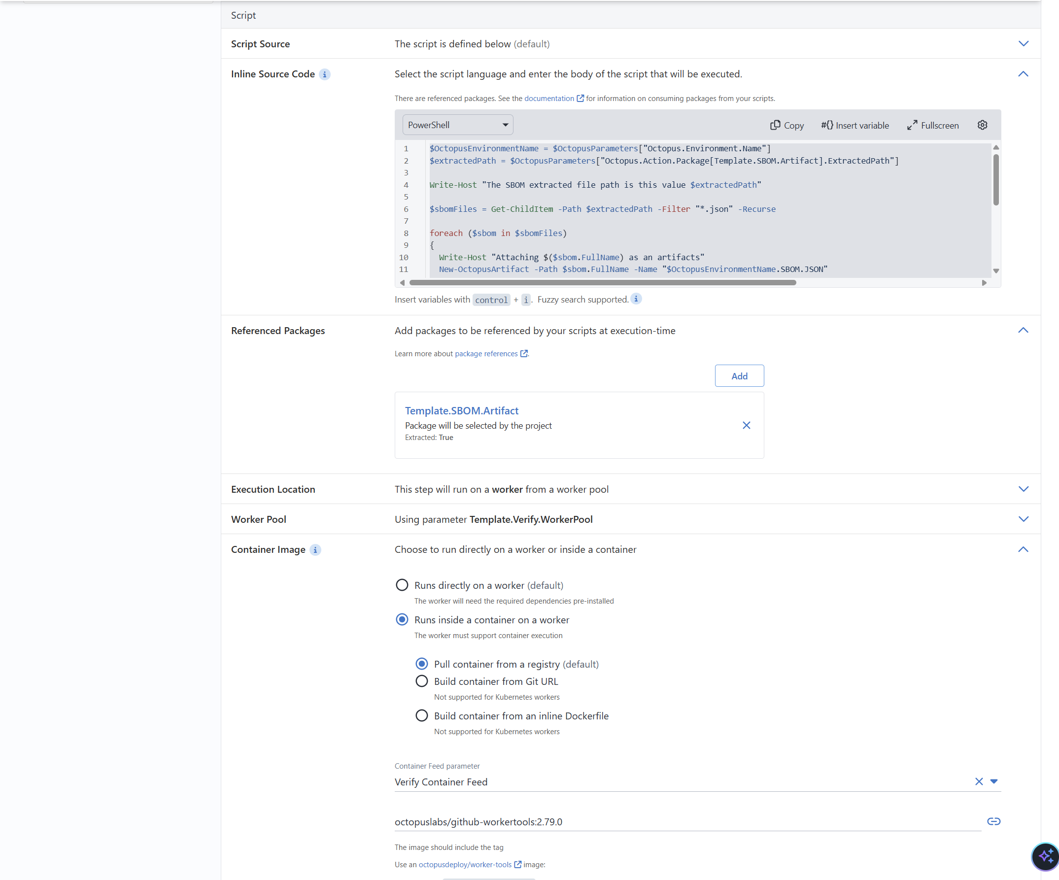 Step to attach the SBOM and run Trivy