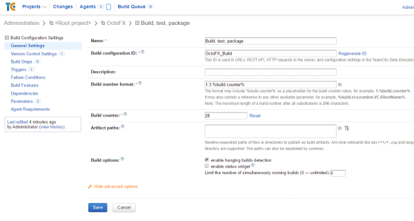 Build number and build counter in TeamCity