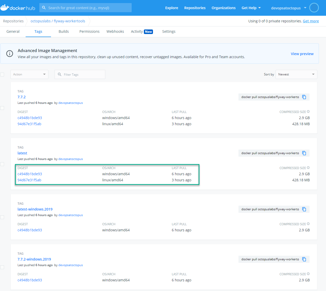 multiple architecture tags