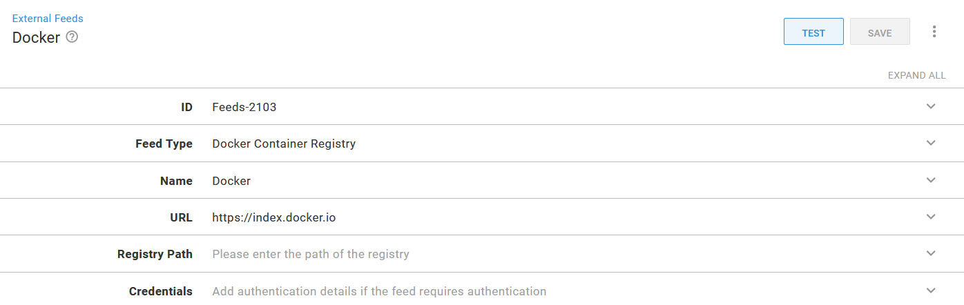 The Docker Hub Docker feed