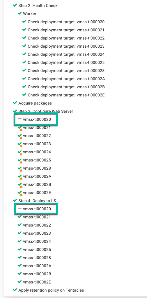 skipped deployment target because of variable run condition