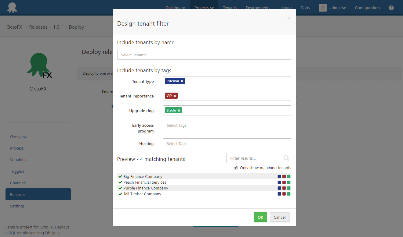 Octopus Deploy Tenant Designer