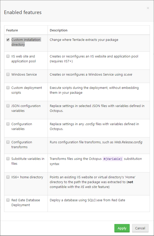 Custom Installation Directory